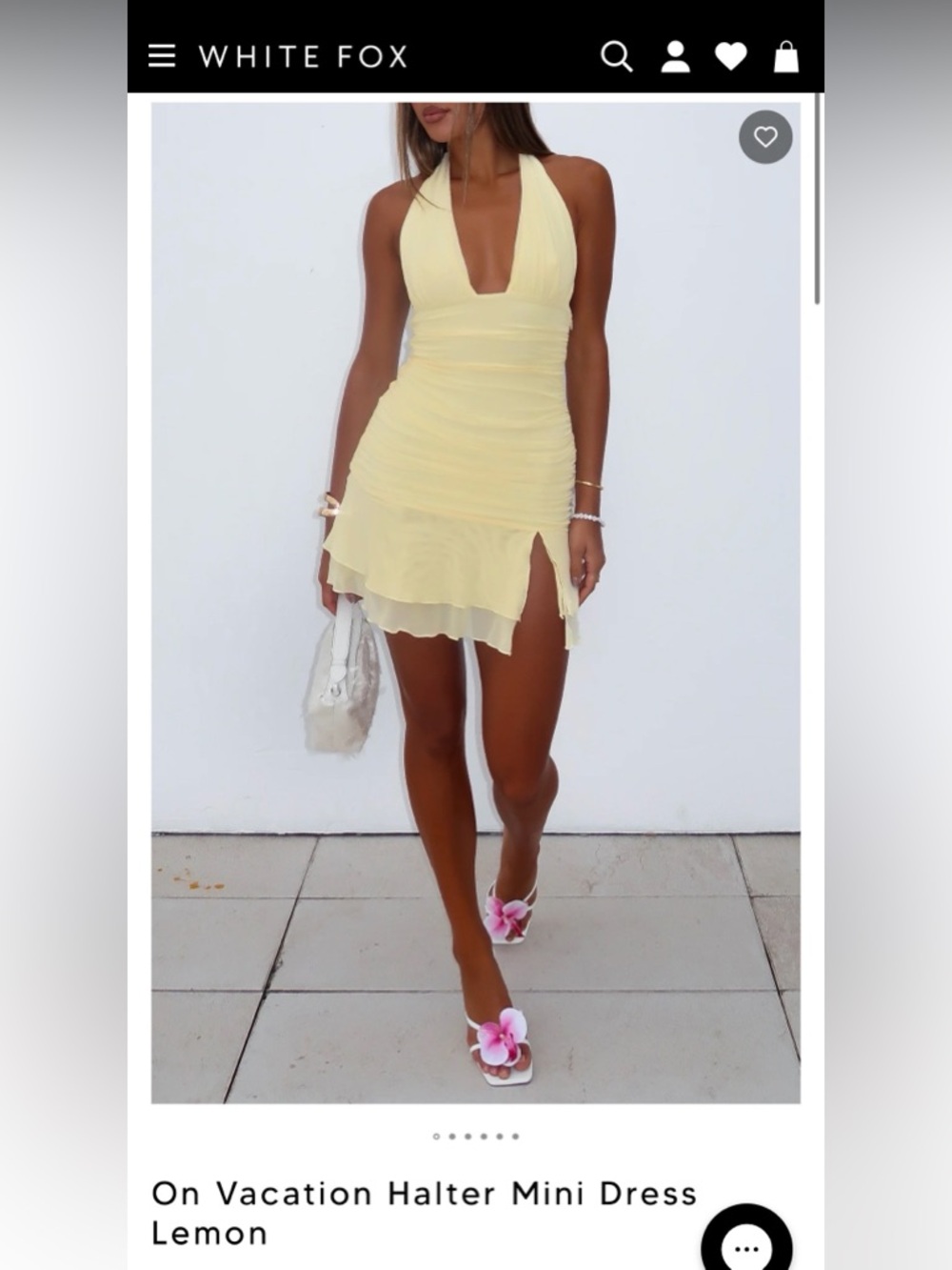 On Vacation Halter Mini Dress